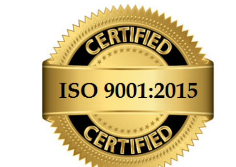 ISO 9001:2015 Certified seal